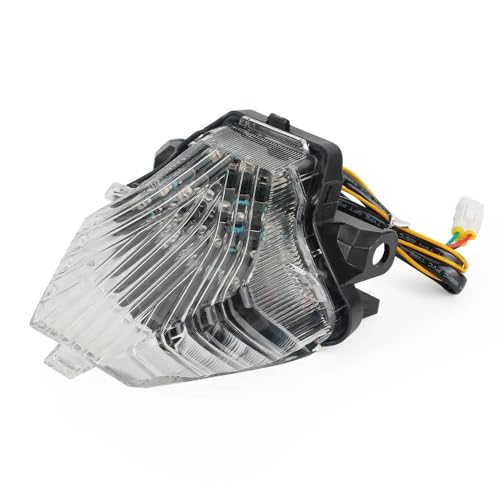 Feu arrière de moto clignotant intégré pour Yamaha MT 2016-2021 avec stop haute visibilité
