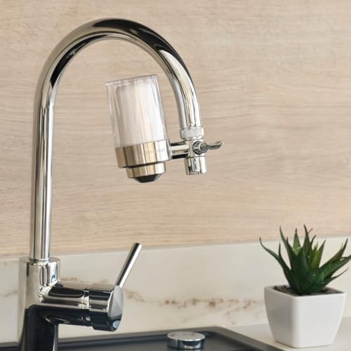 Filtre à eau pour robinet en acier inoxydable avec système de purification écologique - 3