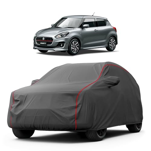 Image of Heavy-Duty Car Cover for Compatible with Maruti Swift (2005 to 2025 All Models) Deluxe Car Protection Cover - Waterproof & UV-Resistant All-Season Exterior Protection