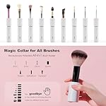 Electric Makeup Brush Cleaner & Dryer Machine, Upgraded Patented Universal Collar Fits 99% of Brush Shapes, Deep Clean & Quick Dry, Rechargeable & Portable for Travel & Home Use, Gift - Image 3