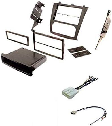 Car Stereo Install Dash Kit, Wire Harness, and Antenna Adapter Made for 2007-2012 Nissan Altima w/Digital AC Climate Control - Not Compatible w/Manual Climate Knobs