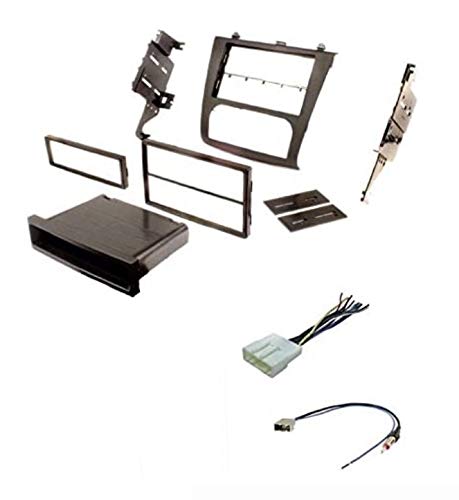 Car Stereo Install Dash Kit, Wire Harness, and Antenna Adapter Made for 2007-2012 Nissan Altima w/Digital AC Climate Control - Not Compatible w/Manual Climate Knobs