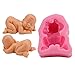 Longzang S055 3D Baby Lying On Front Art Silicone Soap Craft Molds