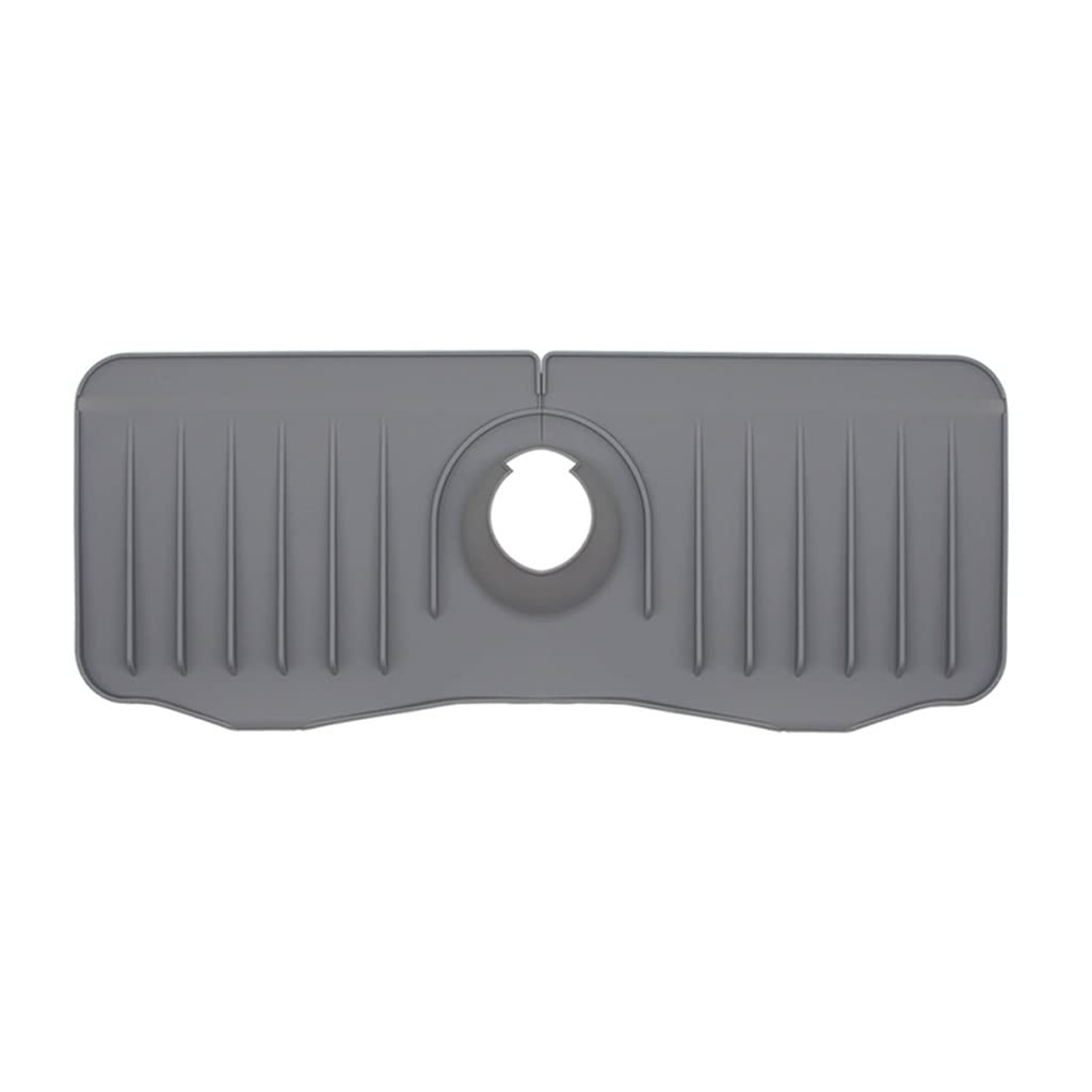 Tapis de savon antidérapant en silicone XMING au design épuré pour évier moderne