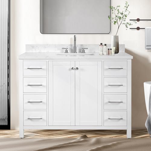 SSFEG 48-Inch Solid Wood Vanity