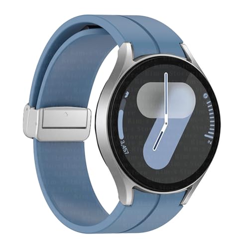 Bracelet silicone bleu Samsung Watch série 6 pour le sport et le bureau taille S