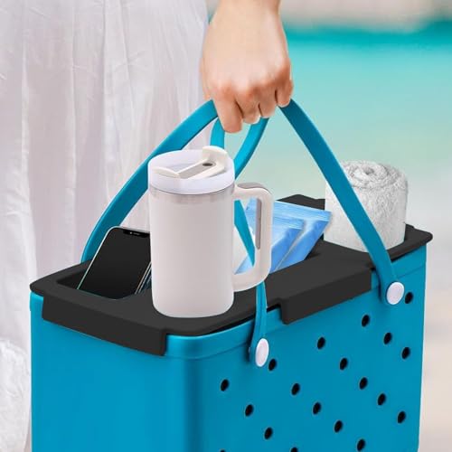 Organisateur de sac de plage durable avec support de téléphone fixe