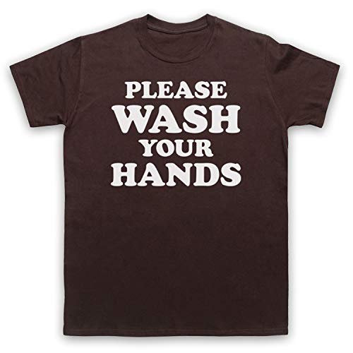 T-Shirt Coro Virus Marron Medium en coton pour homme My Icon Art