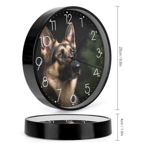 Horloge murale berger allemand moderne pour décorer le salon et la chambre