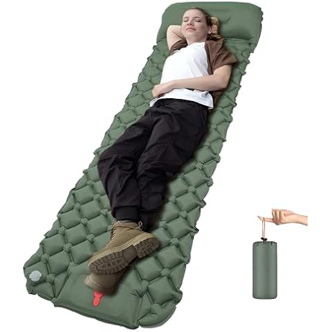 DDD Ultra-Light Inflatable Sleeping Pad with Pillow Cover
