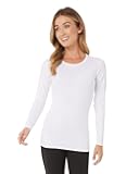 Women's Lightweight Baselayer Crew Top | Long Sleeve | Form Fitting | 4-Way Stretch | Thermal
