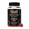 Black Girl Vitamins – Hair, Skin, and Nails Gummies with Biotin (6000 mcg), Zinc, Gelatin Free, Vitamin A, and Vitamin E – Gluten-Free. Made in The USA (Passion Fruit, 60 Count) 30 Day Supply