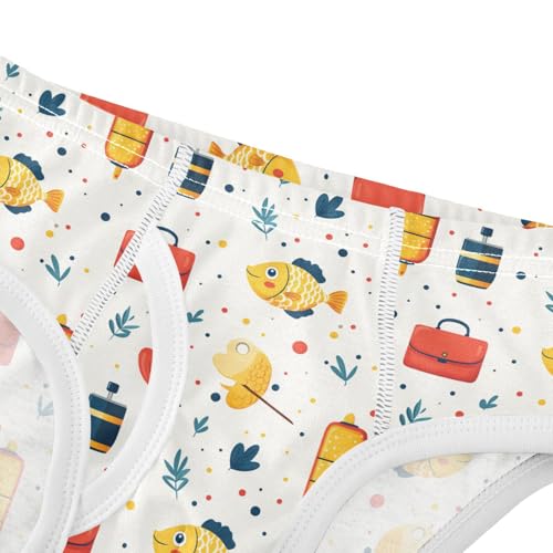 Yuiboo Toddler Boy Training Underwear Soft Cotton Briefs Underwear for Baby Boys A Father's Day in Sizes 4T4