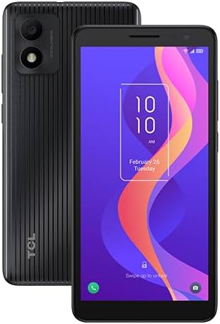 TCL 303 Smartphone 32GB Almacenamiento 2GB RAM Pantalla 6.0" Desbloqueado Negro (Renovado)