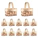 Cabilock 12Pcs Mini- Gewebekörbe mit Griffe Exquisite Blumenkorb Bonbonkörbe für Party- Gefälligkeiten Handwerk