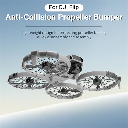 Image of Flip Propeller Guard, Propeller Collision Protection Ring for DJI Flip Drone, Soft TPU Bumpers, 20g Ultra-Lightweight Flip Bezel Anti-Collision Protectors Prop Cover Guards