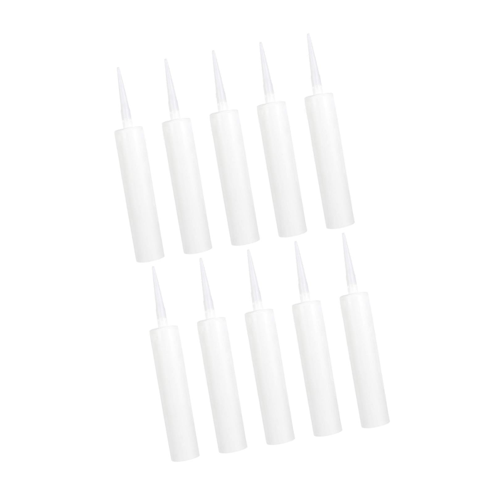 AUYXSSZ Flexibly Designed Empty Caulk Tubes Refillable for Easy Applications in Renovation and Repair Tasks Repairing Leaks Grout Cracks Tiles Repairs Epoxy, 10 pcs