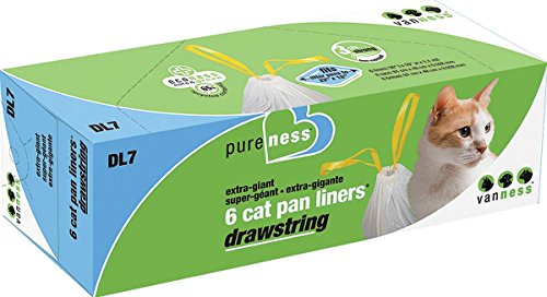 Van Ness Extra-Large Drawstring Cat Litter Pan Liner Bags - 30 Count