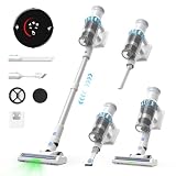 Vozascly Aspirapolvere Senza Fili, 45KPA/550W/60Min Scopa Elettrica Senza Fili con Display Intelligente e Anti-Avvolgimento, Luce LED Verde, Aspirapolvere potente per Pavimenti/Tappeti/Peli Animali