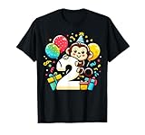 Traje perfecto de mono de segundo cumpleaños para hijo de segundo cumpleaños o dos cumpleaños amantes de la hija y niños de 2 años. Traje de mono para niños y niñas para dos años.