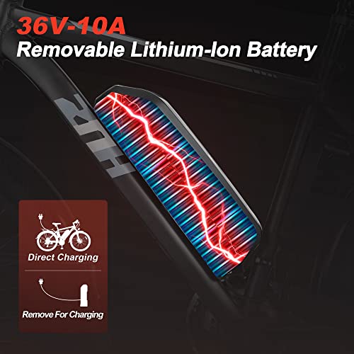 Znh Electric Bike For Adults,Ebike Up To 42 Miles, Mountain Electric Bicycle With Removable Battery, 26" Electric Commuter Bike, 350W Motor Assisted Electric Bike #TOP2