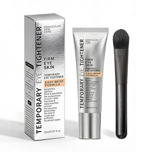 Perfection Eye Tightener Cream 2 Pack with 2 Brushes, Instant Firming Lifting for Fine Lines, Wrinkles, Eye Bags Puffiness, Gentle 24H Refresh, All Skin Types Gifts for Women (Eye cream + brush)