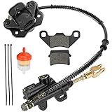 FVRITO Rear Foot Brake Master Cylinder Caliper Assembly for 50cc 70cc 90cc 110cc 125cc Taotao 125D...