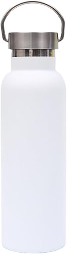 Miniatura 24 de Botella de agua de acero inoxidable con aislamiento al vacío 34/25/20/17/12 oz 18/8 para bebidas frías y calientes, de doble pared, a prueba de