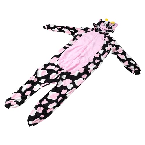 Combinaison pyjama adulte contre le froid hivernal vêtement de nuit ample fleur rose
