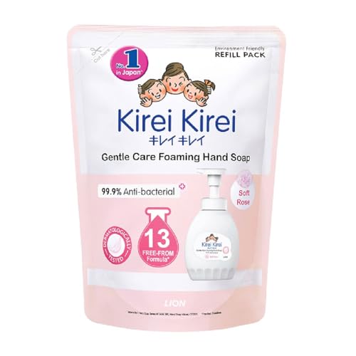 Kirei Kirei Gentle Care Foaming Hand Soap (Soft Rose) 400ml Refill White