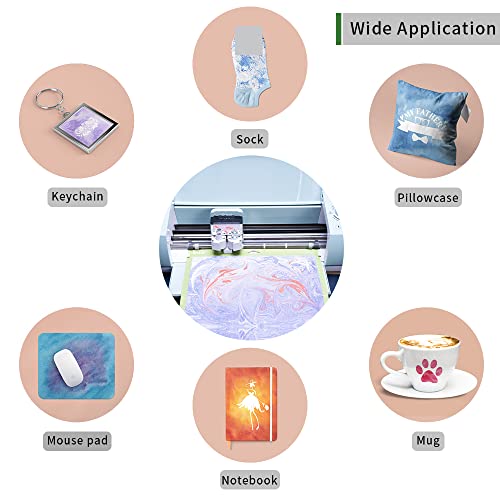 Folhas de transferência - papel de sublimação aquarela, papel de transferência para camisetas em bra