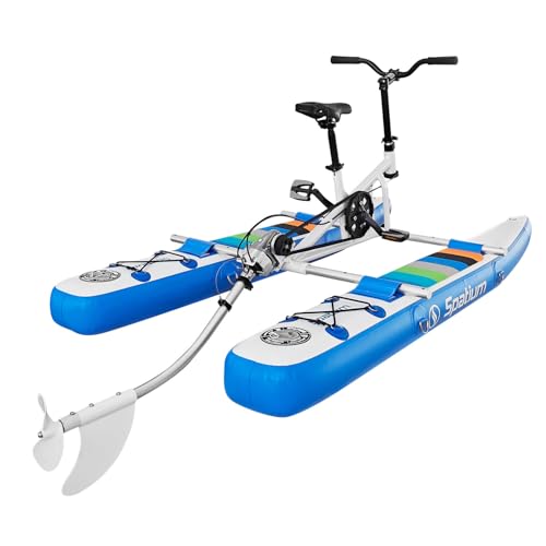 OTELETE Inflatable Water Bikes for Kids Pedal Boat Touring Water Bikes Children Water Bicycles Inflatable Waterbikes for Lake Blue Color