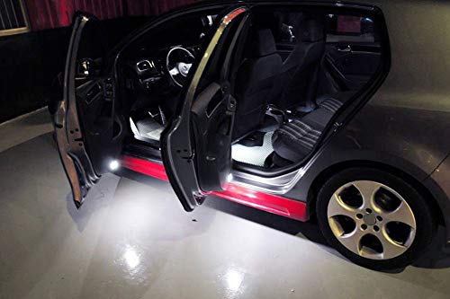 Lámparas LED de cortesía para puerta iJDMTOY Xenon White miniatura 4