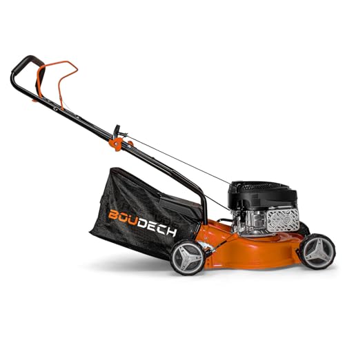 Tagliaerba A Spinta Con Ampiezza Di Taglio Di 400Mm Ed Altezza Regolabile Su 7 Livelli. Rasaerba Ultra Leggero Con Potente Motore A Scoppio 132Cc 1,9HP Ohv 4 Tempi. - 5