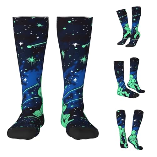 Glow in The Dark Socks Gifts Athletic Socks for Men Running Socks Knee High Socks for Women Stockings Socks