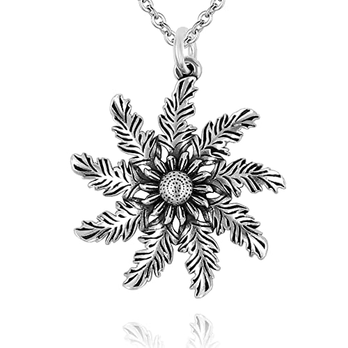 Collar Flor del Sol Etnico de 35mm con cadena - Típica Flor del Sol Vasca - Se envía en una caja de regalo