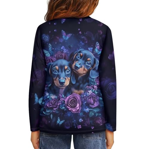 Image of Uourmeti Teens Girls Long Sleeve T Shirts Fall Outfits Boys Active Sportswear Running Tops