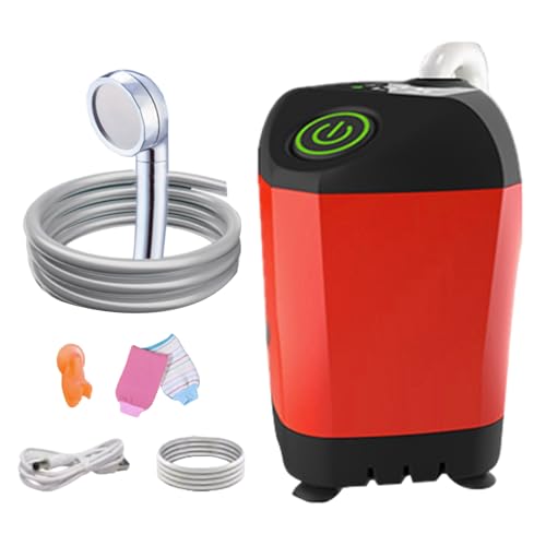 Ducha portátil para campamento, Ducha para campamento | Bomba de ducha portátil para bolsa de ducha de campamento - Kit de ducha para acampar simple, cabezal de ducha para exteriores para comenzar su