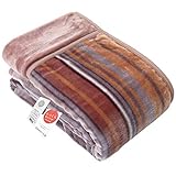 昭和西川 毛布 シングル 二枚合わせ 極暖 使いやすい最適なボリューム感 肌ざわり なめらか 約1.8kg 140x200㎝ ブラウン