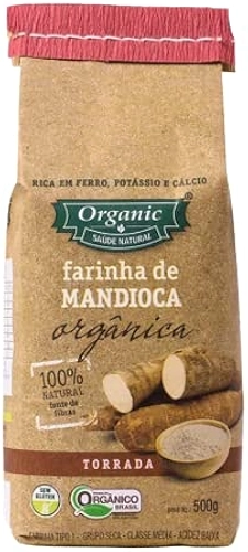 Farinha de Mandioca Torrada Orgânica Organic 500g