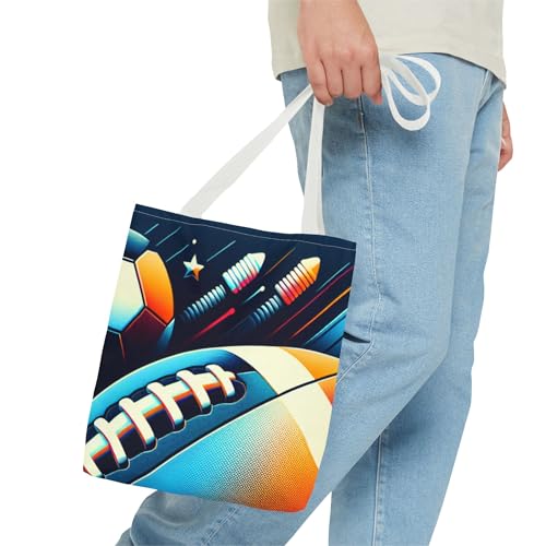 JULA MANSA/Sporty Graphic Tote Bag, Gym Bag, Sports Fan Gift, Stylish, Fun Weekend Tote, Summer Outings, Eco-Friendly Fashion3