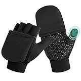 AOTOW Kinder Winter Thermo Handschuhe FahrradHandschuhe - Touchscreen Warm Kind Fahrrad...