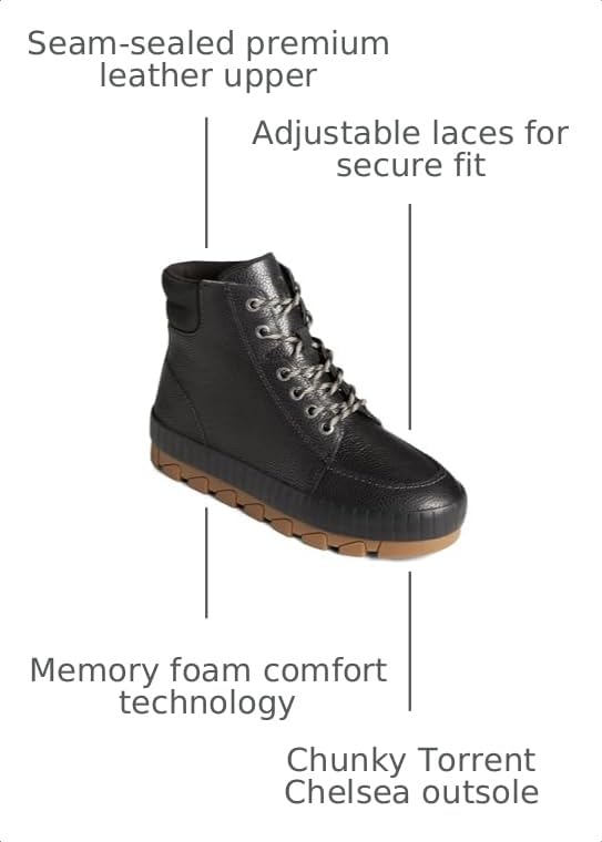 Image of Sperry Men's Torrent Lace Up Rain Boots
