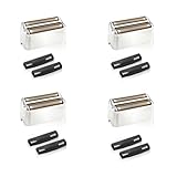 4 Pack Shaver Replacement Foil and Cutters Compatible with BaByliss Double FXFS2 Metal Shaver foil Replacement (Silver 4 Pack)