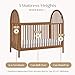 Delta Children Cannon 4-in-1 Convertible Crib - Converts from Baby Crib to Toddler Bed, Daybed and Sofa Bed, Fits Standard Full-Size Crib Mattress, Chestnut