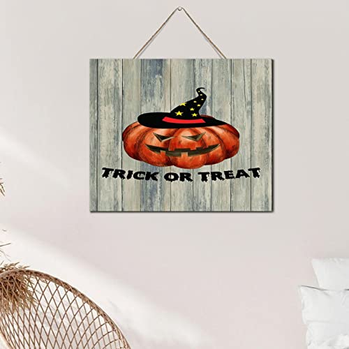 Décoration murale antique pour Halloween en bois suspendu