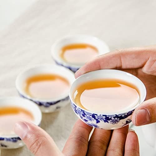 Teapots, ceramic teapots, Blue-and-white Ceramic Teapot Heat-Resistant Tea Pot With 5 Tea Cups Kung Fu Tea Set Handmade Kettle Tea Set Drinkware (Color : Cj007)