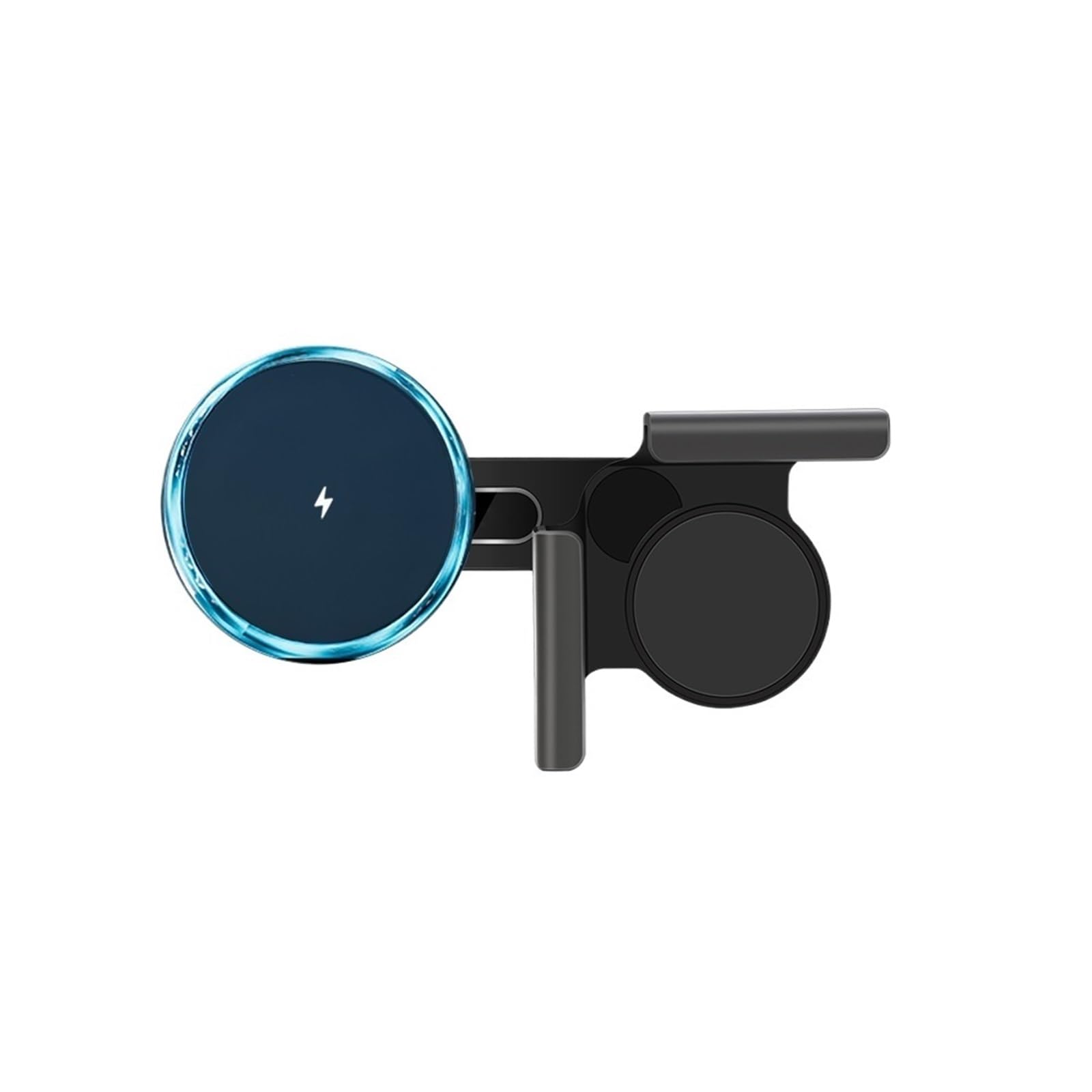 para Tesla para Model Y Launch 2025 3 para Highland 2024 para Cybertruck Soporte Montaje para Teléfono Coche 15W Magnético Magsafe Inalámbrico para Cargador Soporte Móvil Coche(Blue LED)