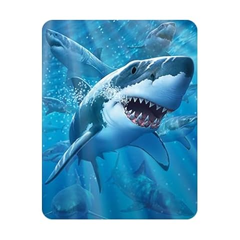 Magnes 3D LiveLife. Lenticular magnes na lodówkę z rekina 3D od Deluxebase. Magnetyczne dekoracje kuchenne dla dzieci i dorosłych. Grafika licencjonowana przez renomowanego artysty, Jerry'ego LoFaro!