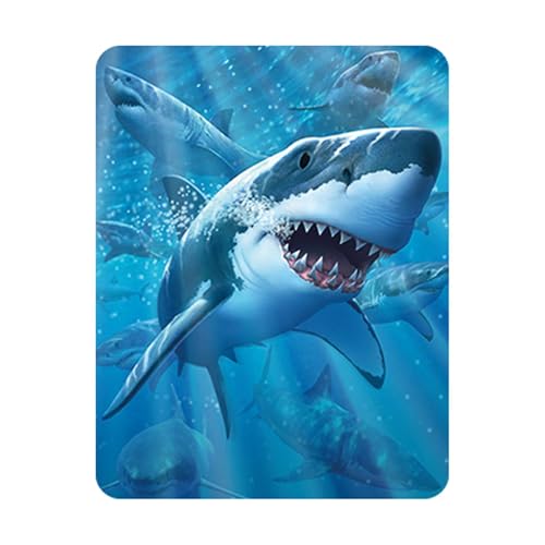 Magnes 3D LiveLife. Lenticular magnes na lodówkę z rekina 3D od Deluxebase. Magnetyczne dekoracje kuchenne dla dzieci i dorosłych. Grafika licencjonowana przez renomowanego artysty, Jerry'ego LoFaro!